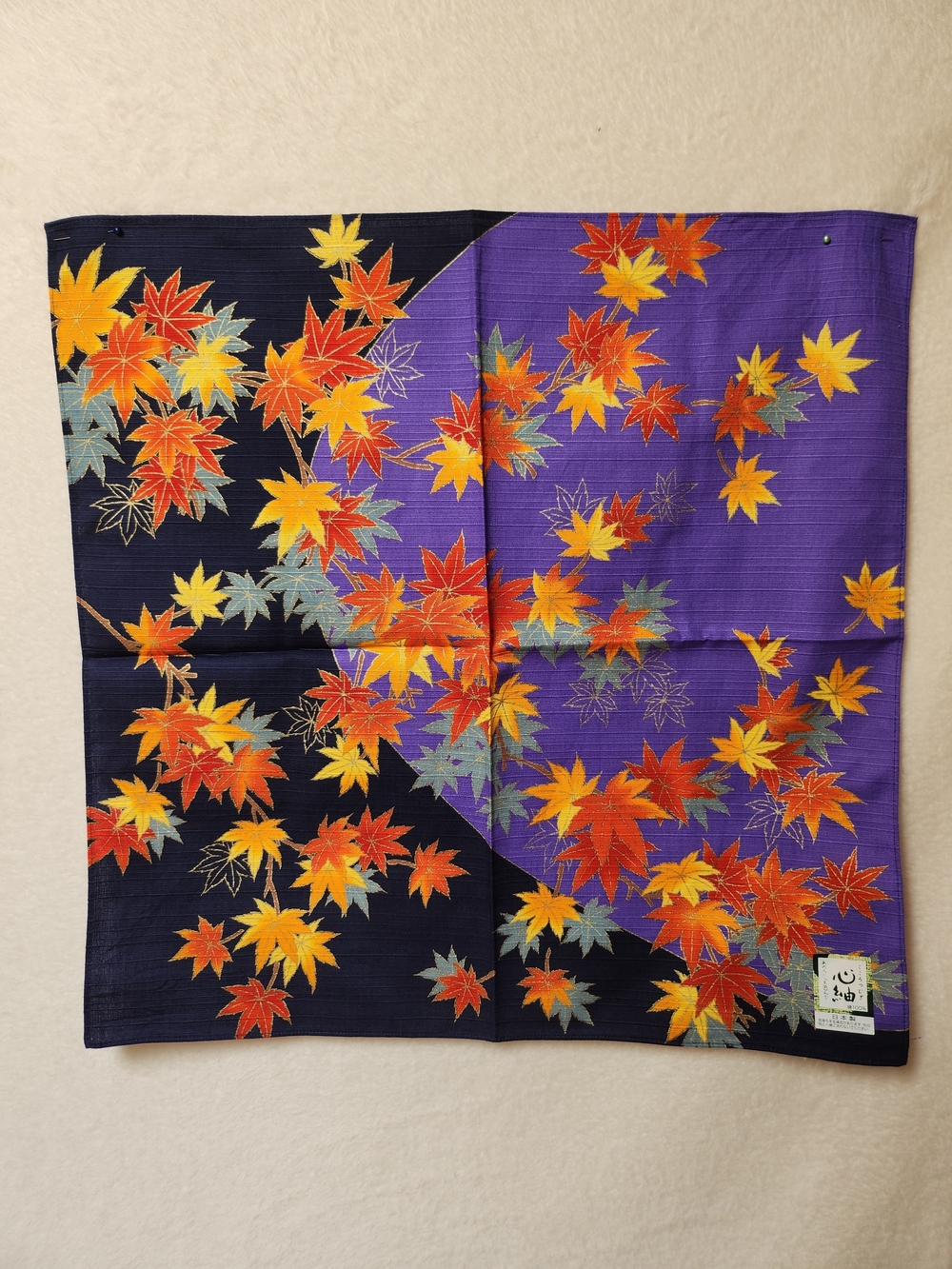 Matsumi Crafts Japan Furoshiki Wrapping Cloth Autumn Maple Leaves Cotton